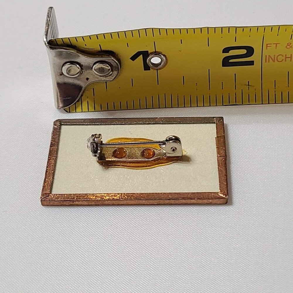 1957 3 Cent Postage Stamp Framed Lapel Pin Honoring Teachers of America - Picture 4 of 5